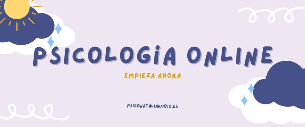 Cartel de psicología online de Natalia Rubio psicología la mejor psicóloga online